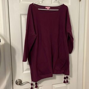 Lilly Pulitzer euc Merlot elba sweater